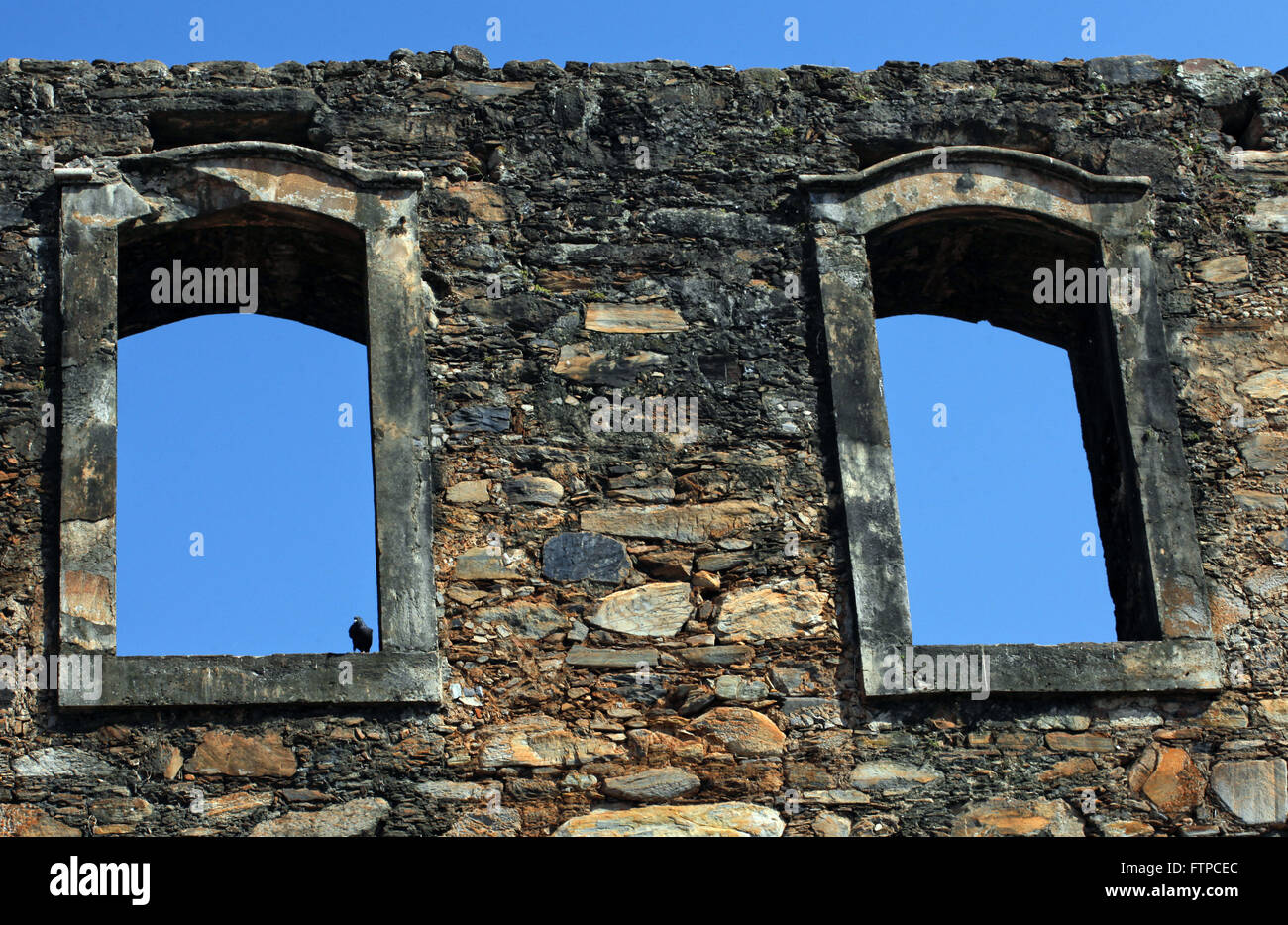 Le rovine della chiesa di Nostra Signora del Rosario del Neri - costruzione iniziata nel 1768 - non finiti Foto Stock