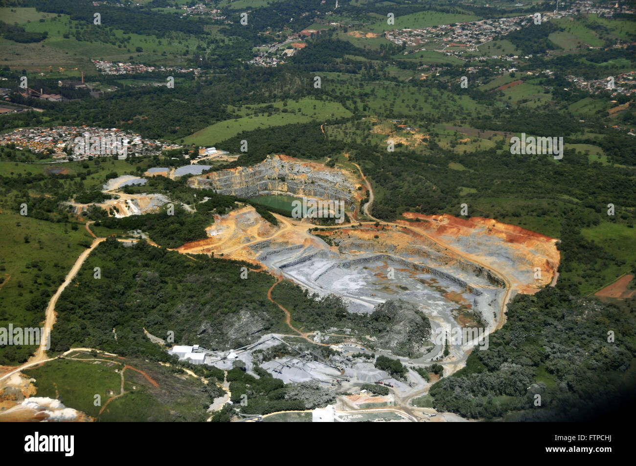 Regione mineraria nel comune di Belo Horizonte Foto Stock