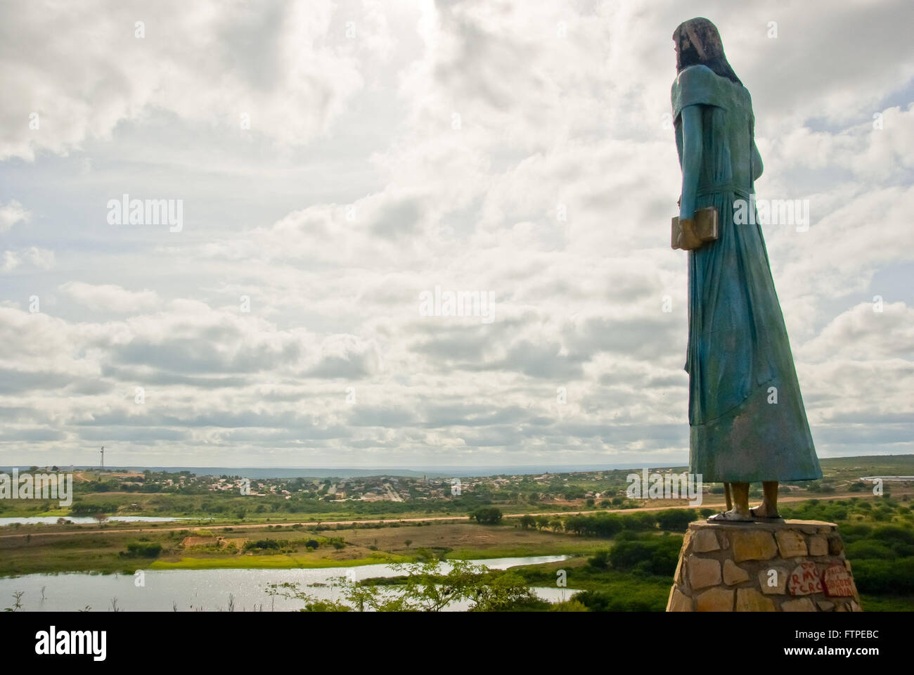 Statua di Antonio Assessore e Cannucce incidentali Foto Stock