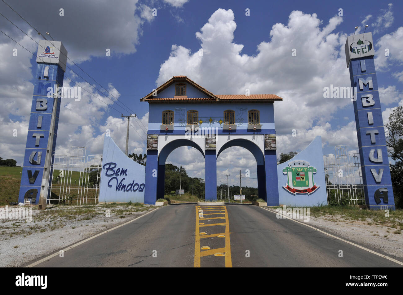 Gateway per la città - regione di Campos Gerais Foto Stock