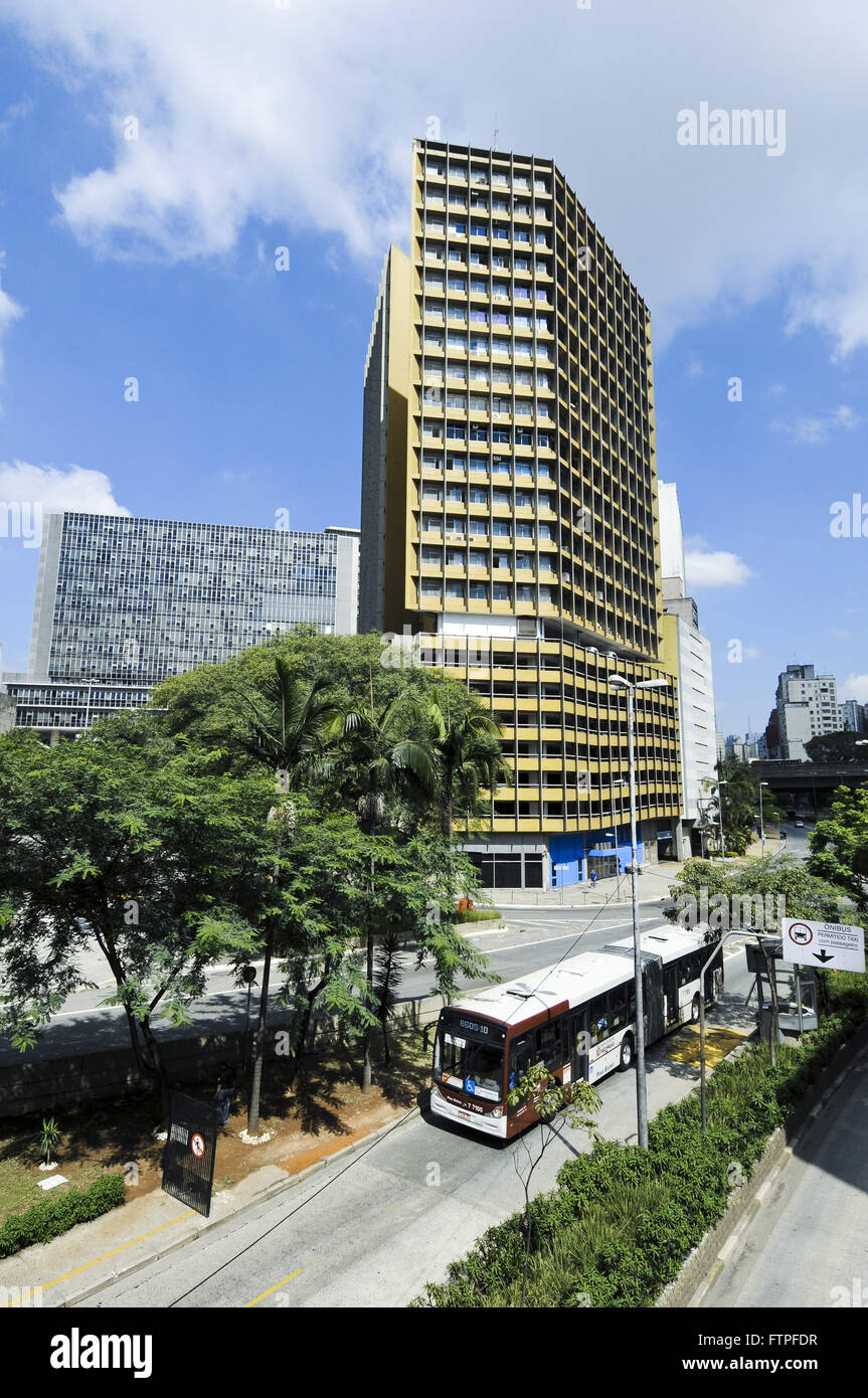 Joelma vecchio edificio - Edificio attuale Praca da Bandeira - centro della città Foto Stock