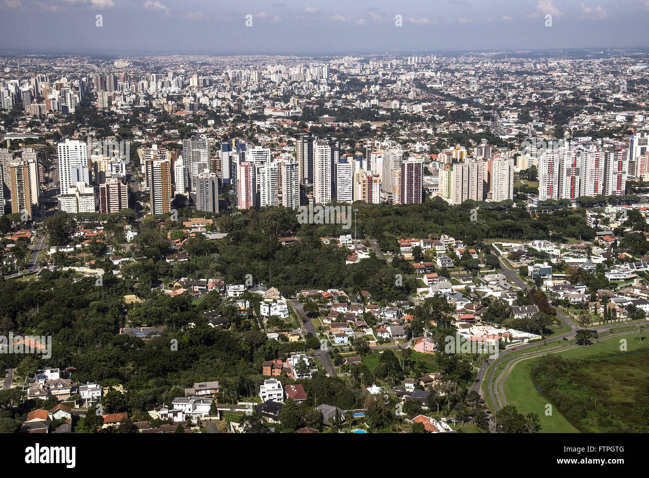 Vista aerea della suddivisione Bigorilho Foto Stock