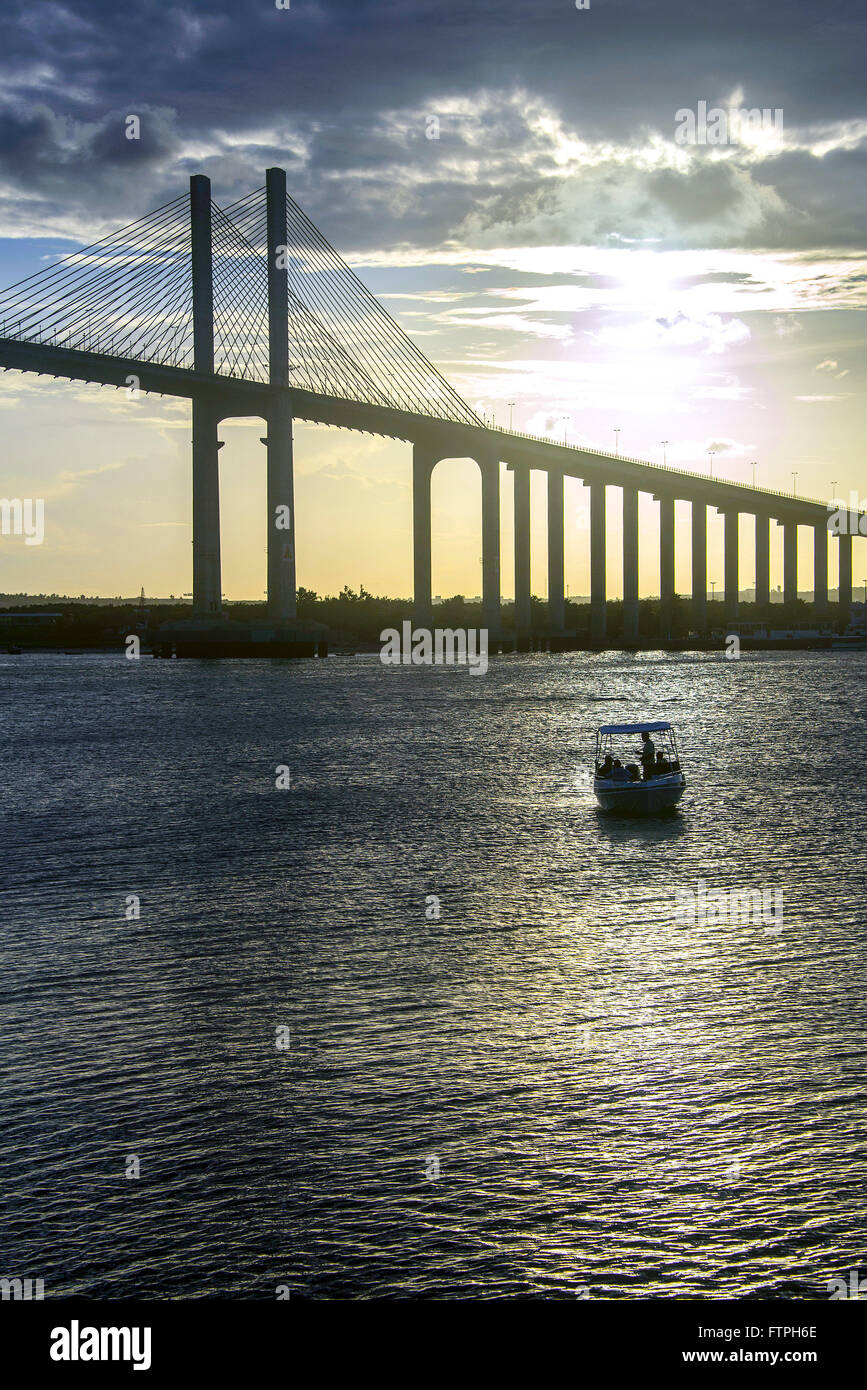 Nel tardo pomeriggio a tutti i Newton Navarro ponte anche chiamato Fort Bridge - Redinha Foto Stock