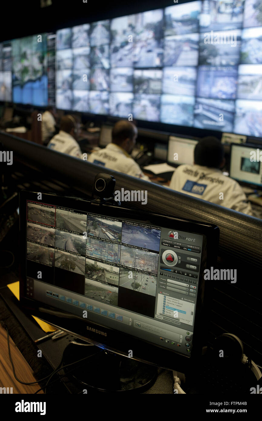 Rio Operations Center - Servizio pubblico municipio il monitoraggio della città Foto Stock