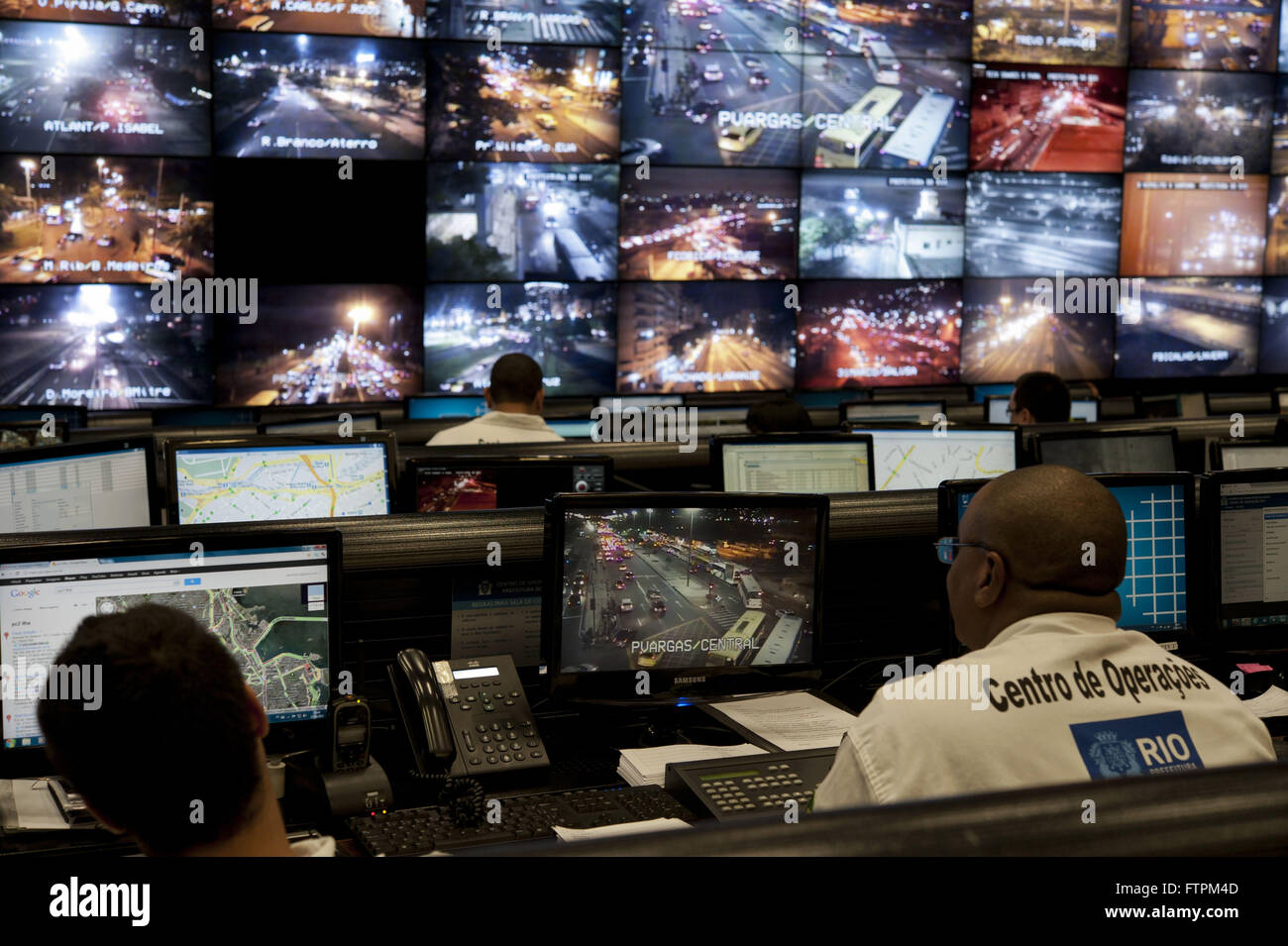Rio Operations Center - Servizio pubblico municipio il monitoraggio della città Foto Stock