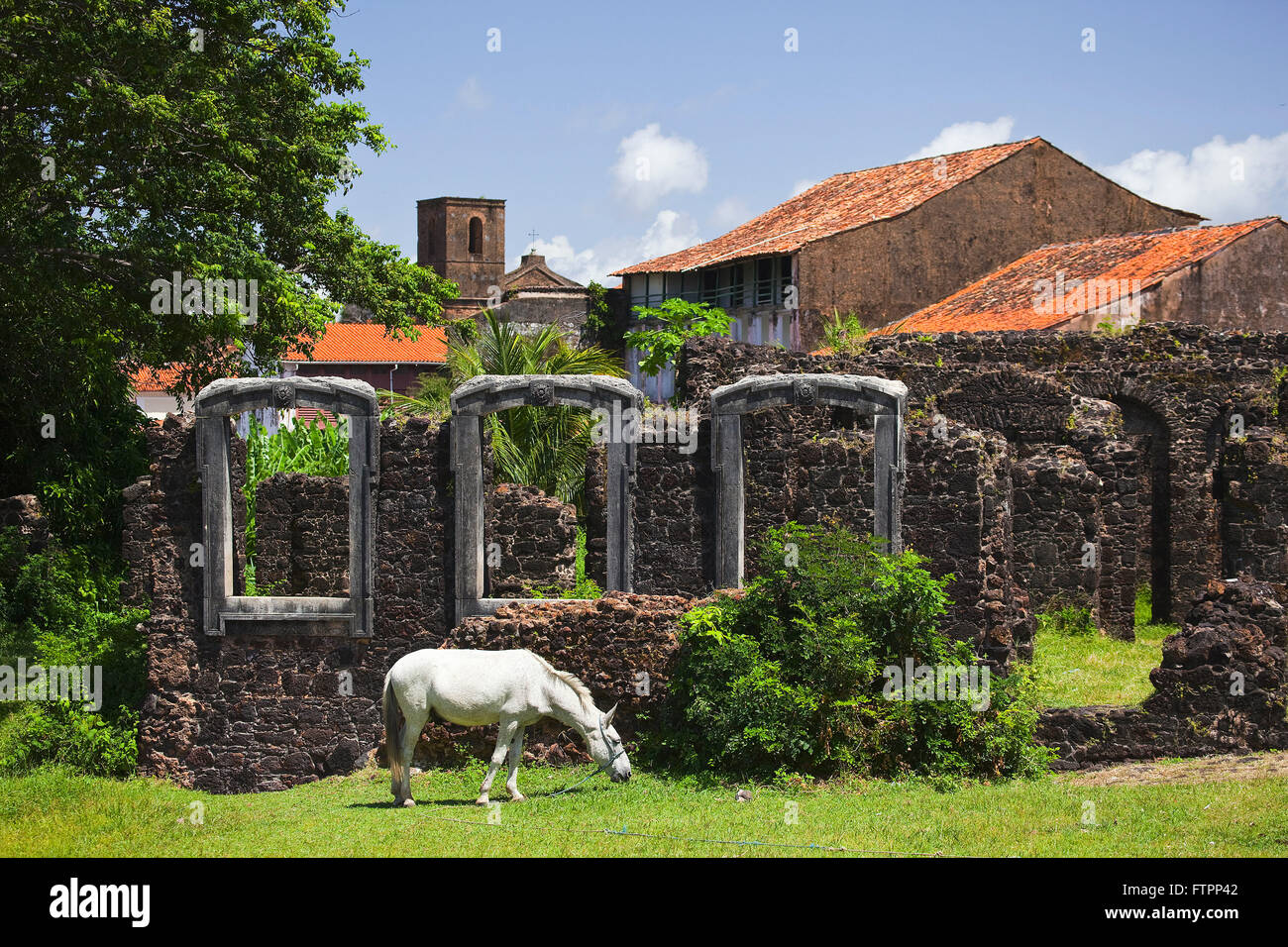 Rovine del palazzo di Barao de Pindare il centro storico della città Foto Stock