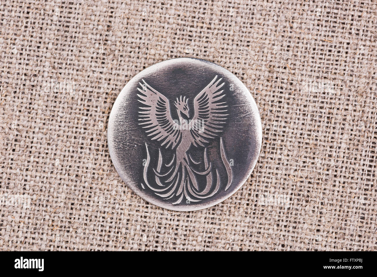 Phoenix, un simbolo di rinascita, dà la salute, il benessere e la bellezza. Foto Stock