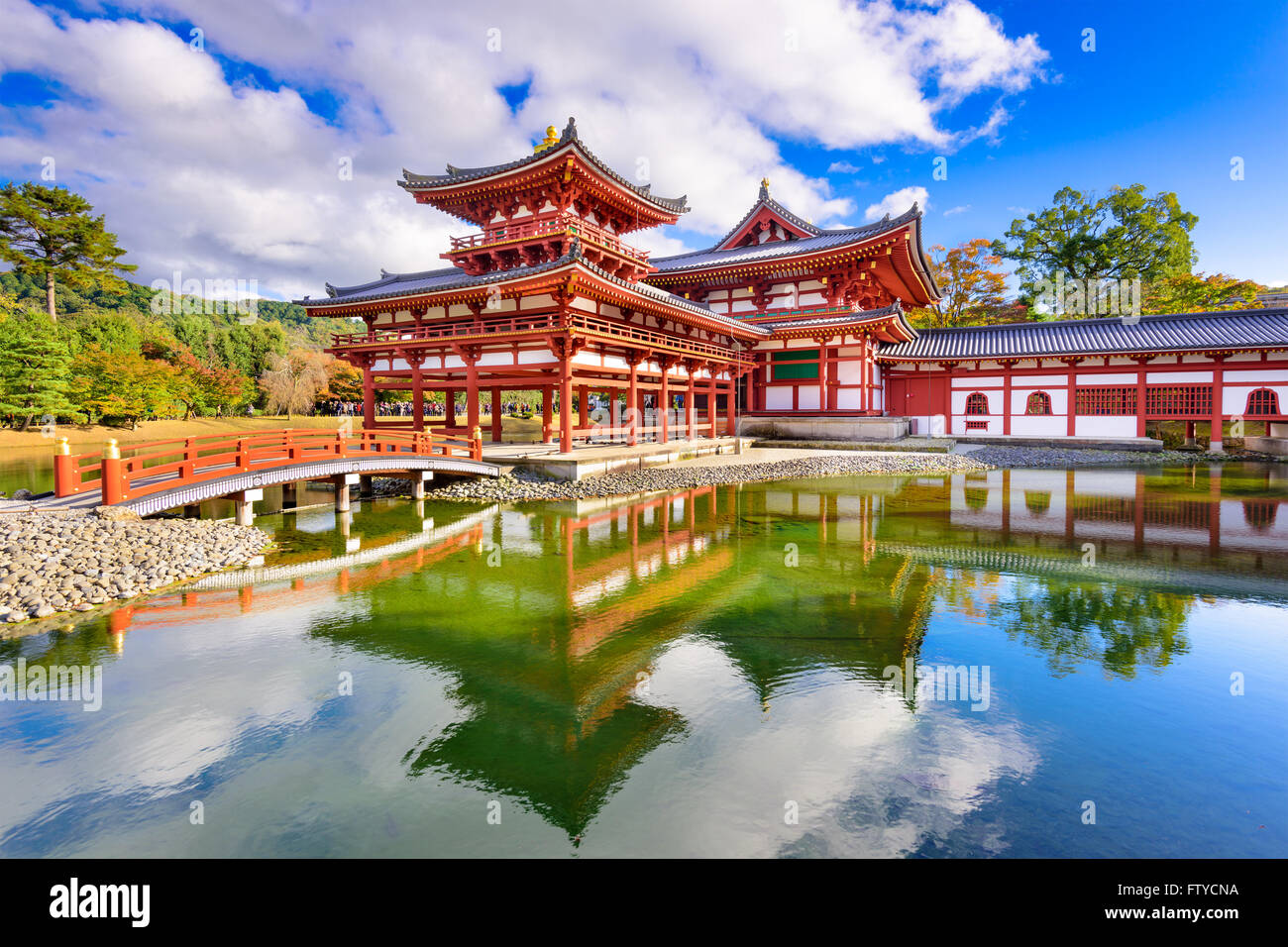 Byodoin Temple di Uji, Kyoto, Giappone. Foto Stock