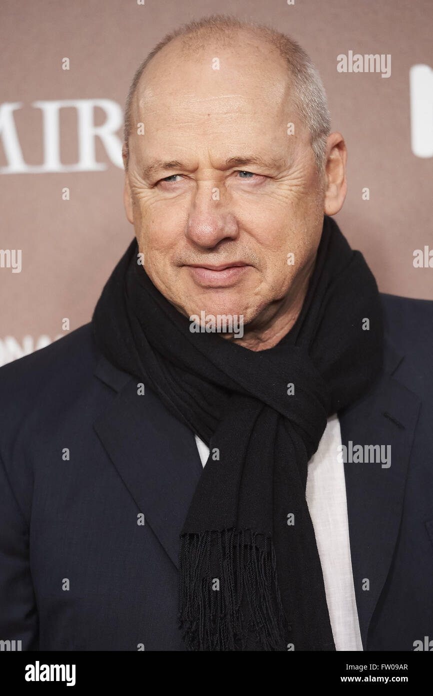 Madrid, Spagna. 31 Mar, 2016. Mark Knopfler frequentato "Altamira' premiere a Callao Cinema il 31 marzo 2016 a Madrid Credit: Jack Abuin/ZUMA filo/Alamy Live News Foto Stock