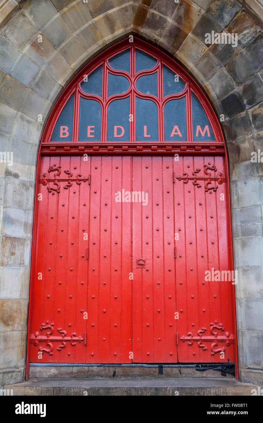 L'ingresso principale al bolgia Theatre di Edimburgo, in Scozia. Foto Stock