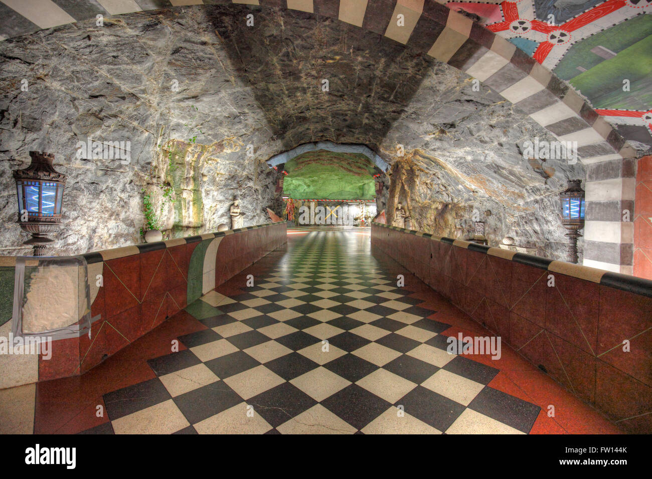 Kungstradgarden stazione della metropolitana di Stoccolma, Svezia Foto Stock