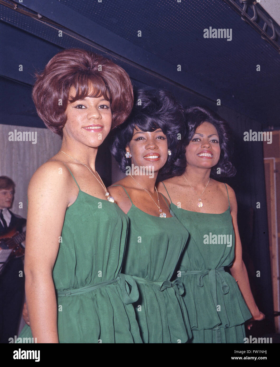 Il SUPREMES noi del gruppo vocale nel 1963. Da sinistra: Firenze Ballard, Maria Wilson, Diana Ross. Foto Tony Gale Foto Stock