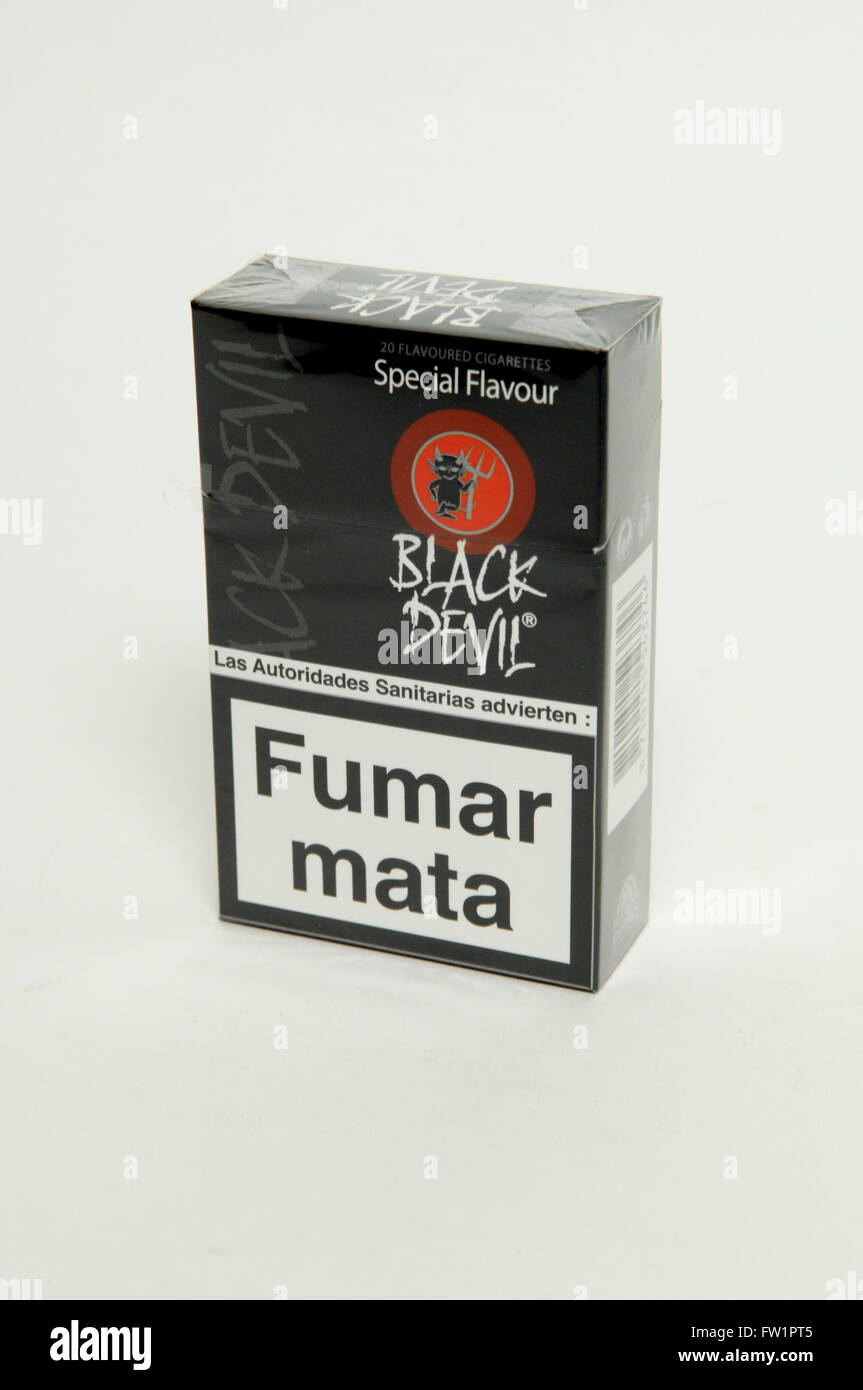 Diavolo nero sapore speciale dei prodotti del tabacco Foto Stock