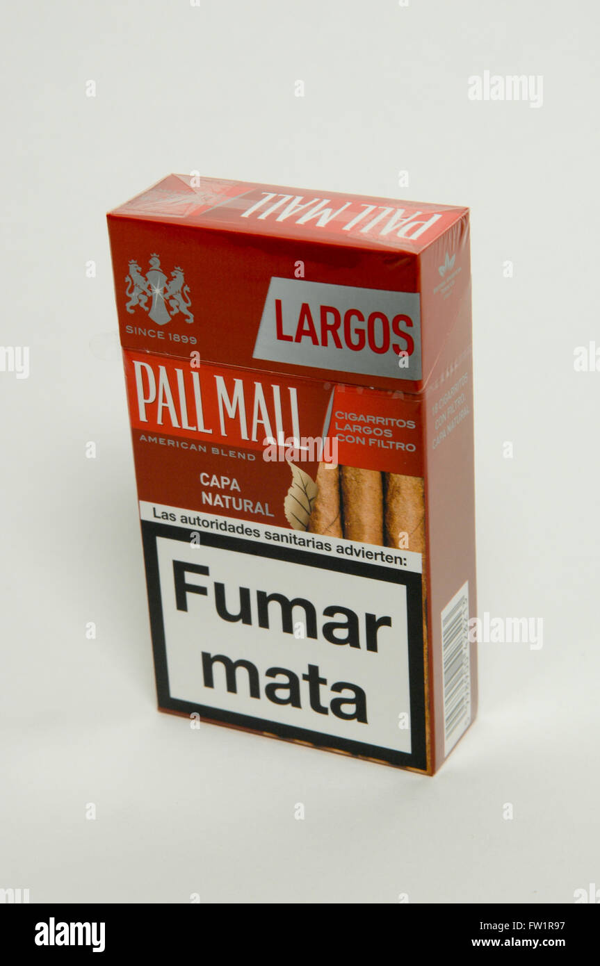 Pall Mall sigarette naturale Foto Stock