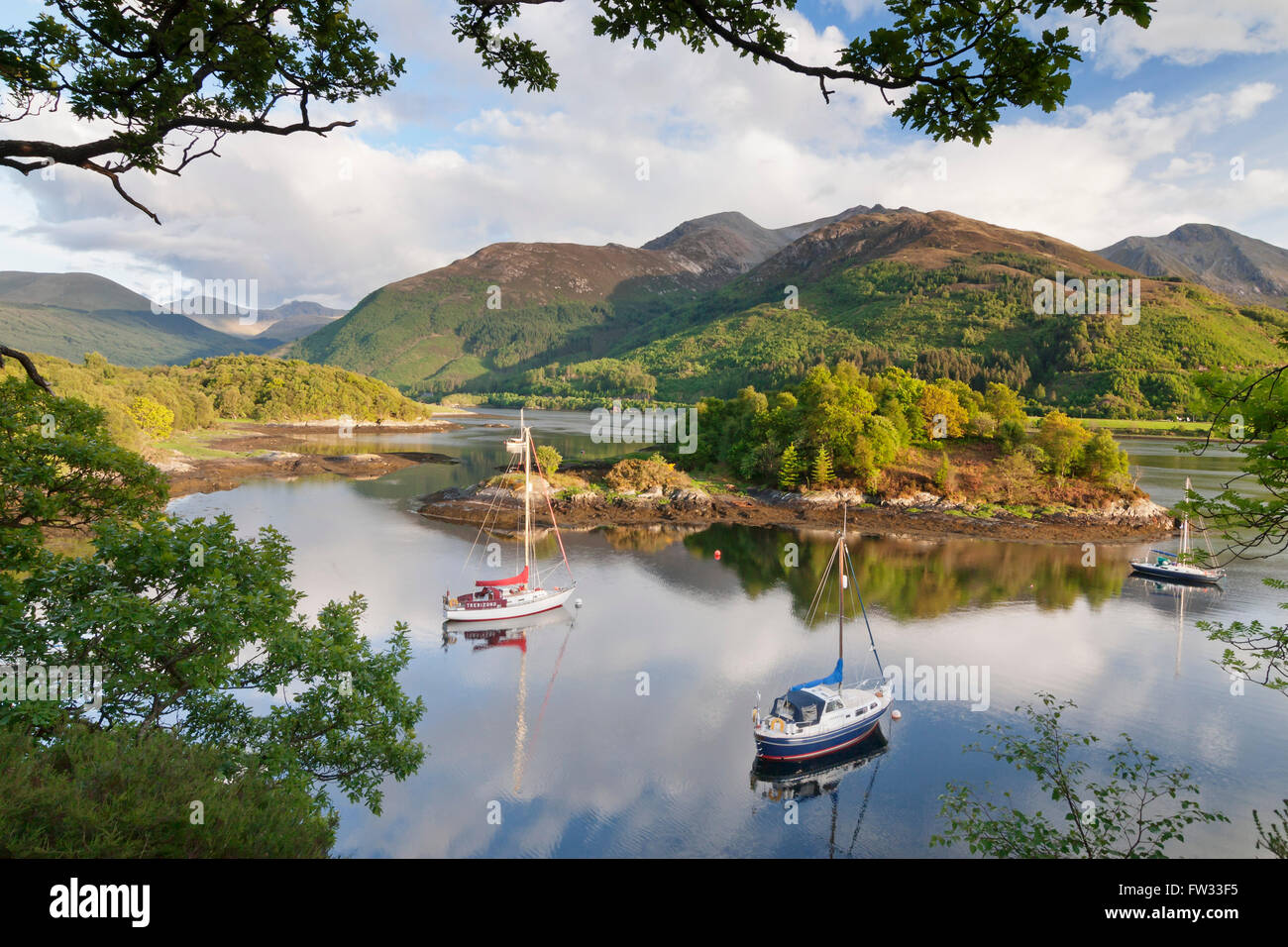 Loch Leven, Vescovo's Bay, Highlands scozzesi, Scotland, Regno Unito Foto Stock