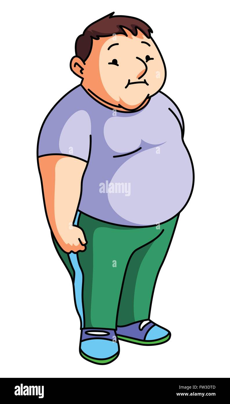 Uomo grasso Illustrazione Vettoriale