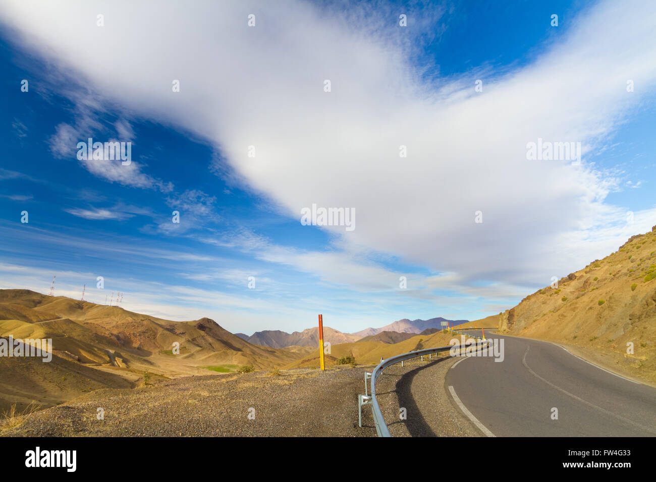 Il Marocco, Alto Atlante, Tizi N'Tichka pass. Foto Stock