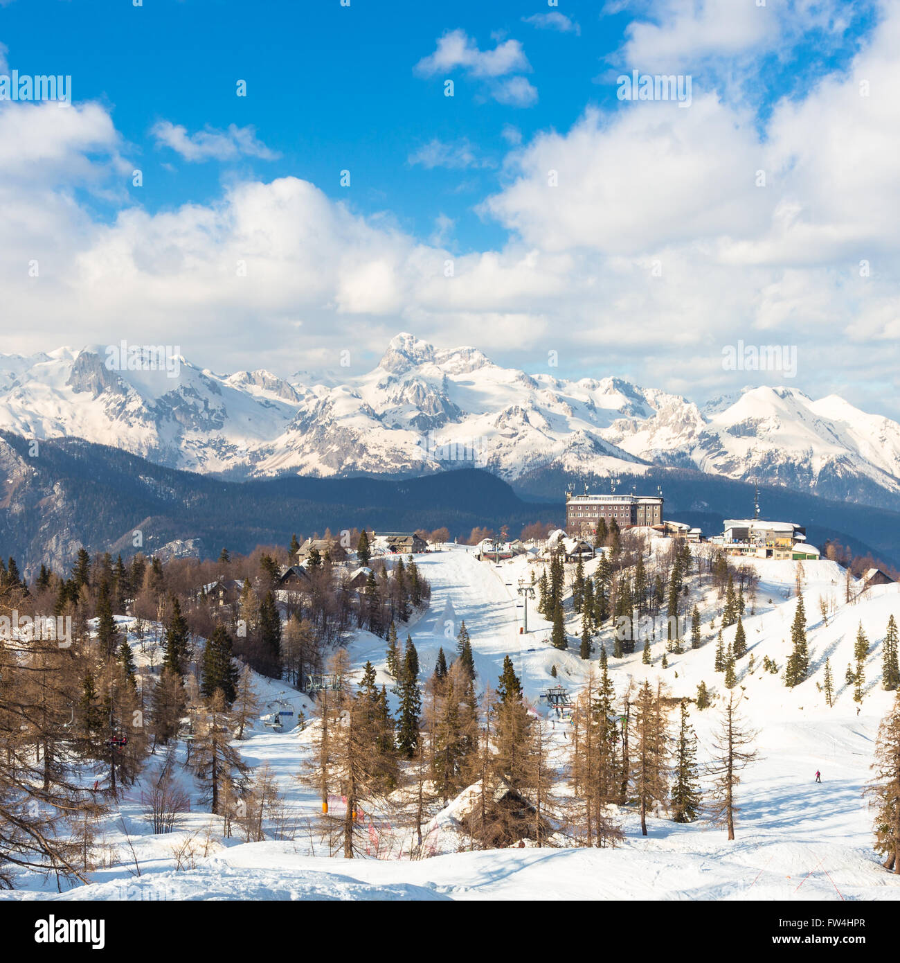 Vogel, Alpi, la Slovenia, l'Europa. Foto Stock