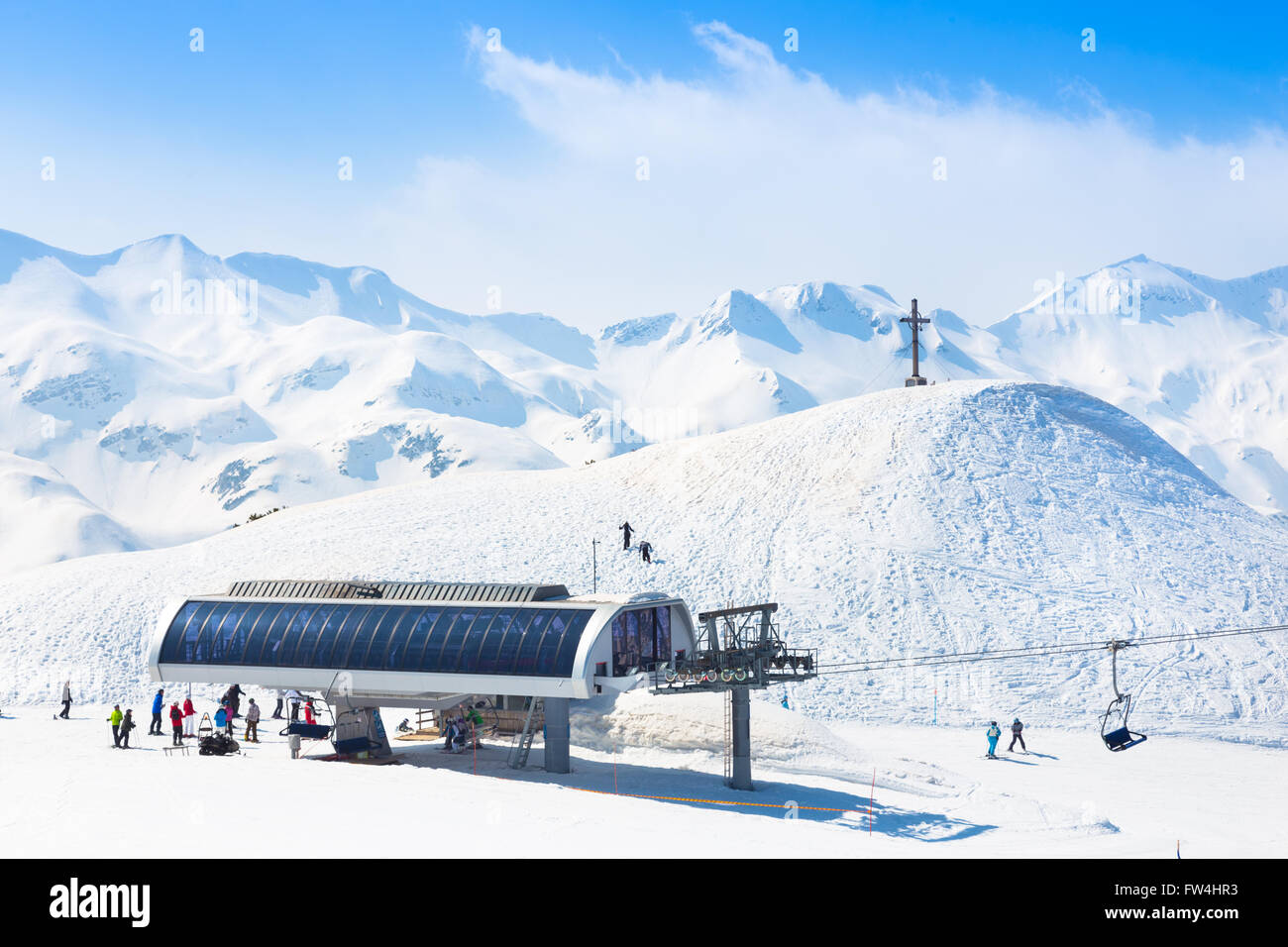 Vogel, Alpi, la Slovenia, l'Europa. Foto Stock