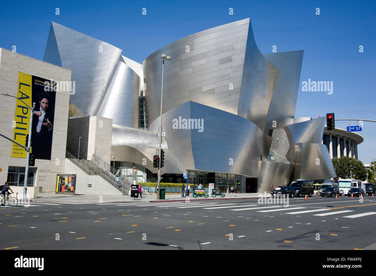 Disney Hall nel centro di Los Angeles Foto Stock
