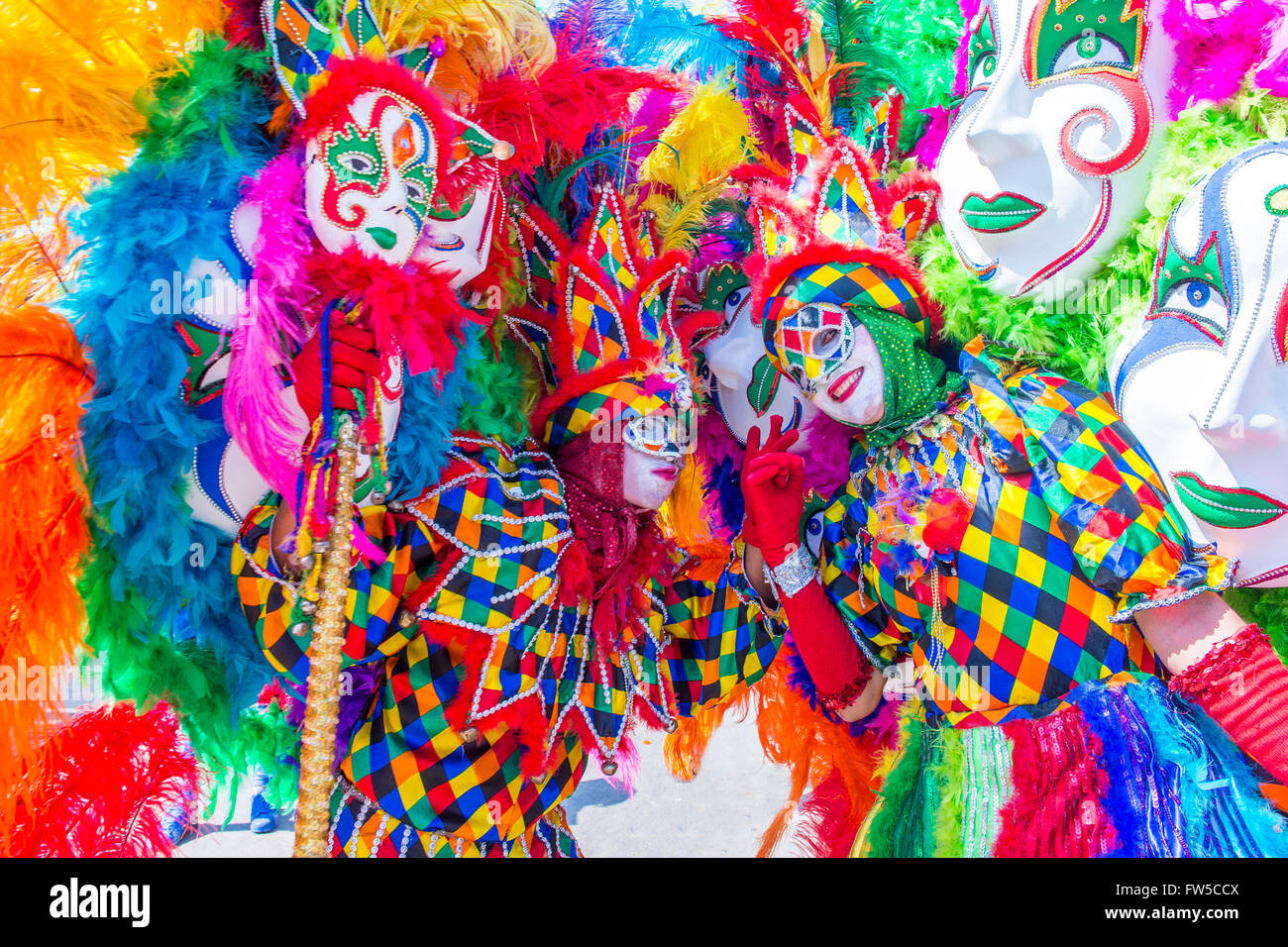 Partecipante in Barranquilla carnevale di Barranquilla , Colombia Foto Stock