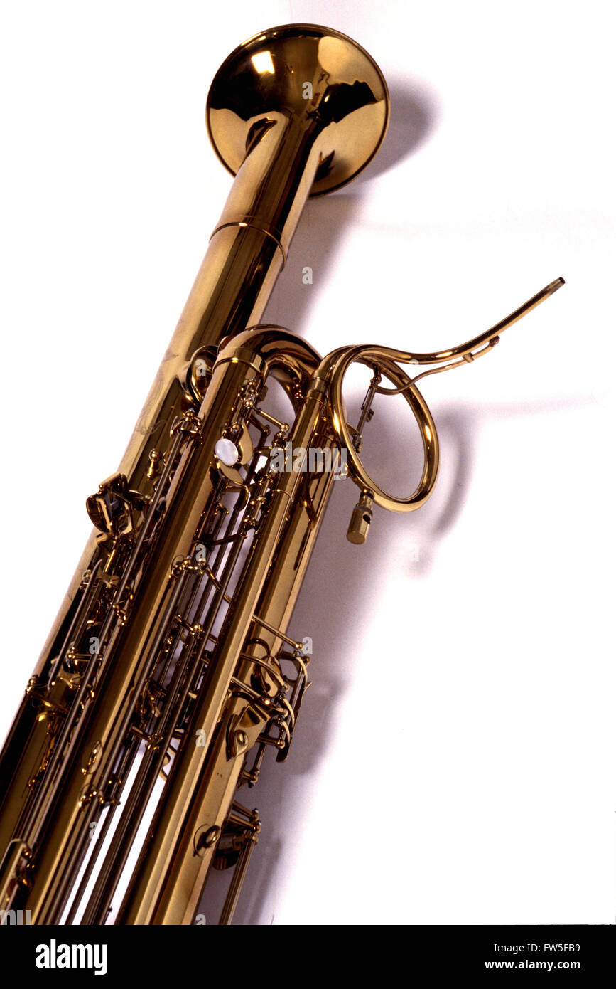 Contrabbasso Sarrusophone in C da B. Eppelsheim, Monaco, 2000 Dopo Couesnon c. 1875 Foto Stock