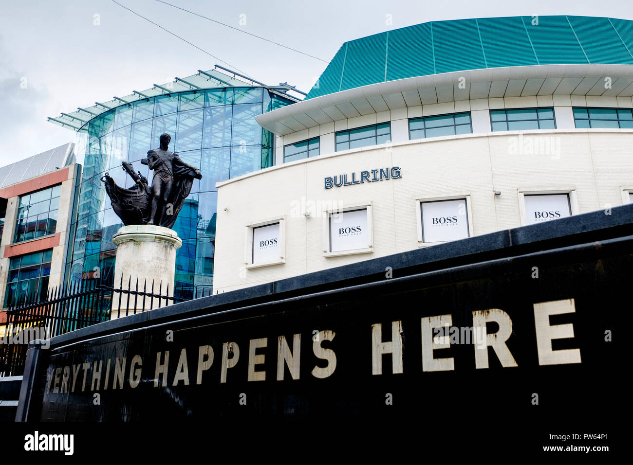 Il Bullring Shopping Centre a Birmingham, Inghilterra, Regno Unito Foto Stock