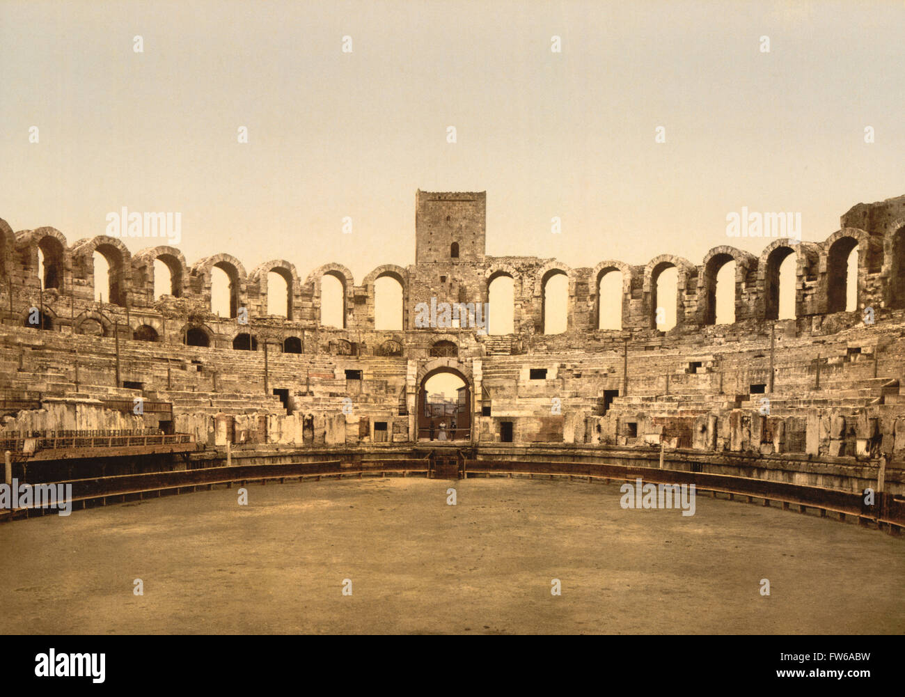 Arena, Arles, Francia, Photochrome Stampa, circa 1900 Foto Stock
