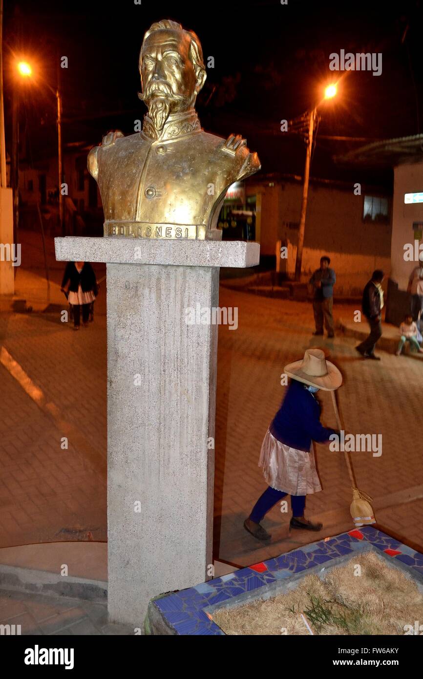 Bolognesi ' La Samaritana Square ' di HUANCABAMBA. Dipartimento di Piura .PERÙ Foto Stock