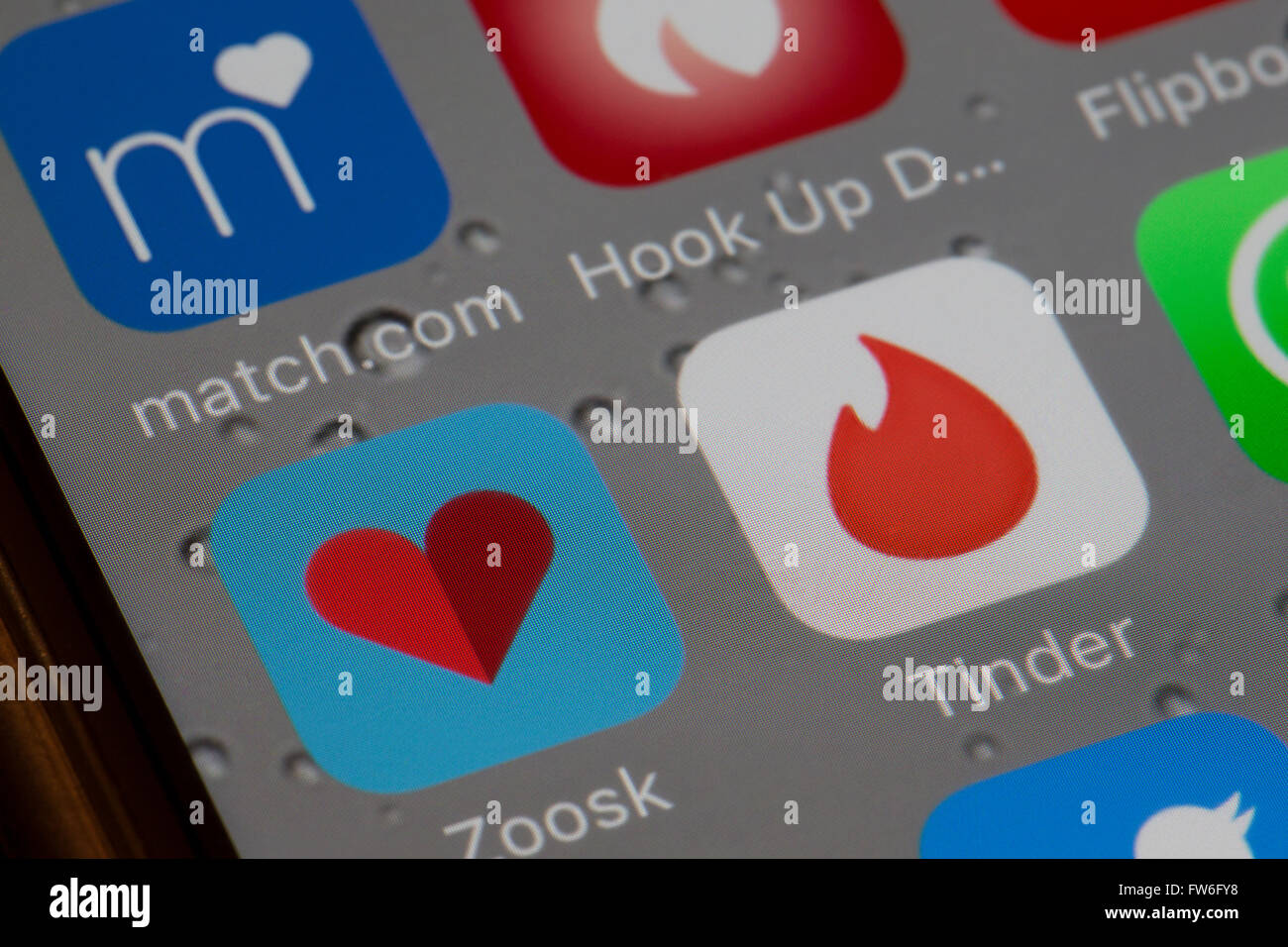 Internet Dating app Foto Stock