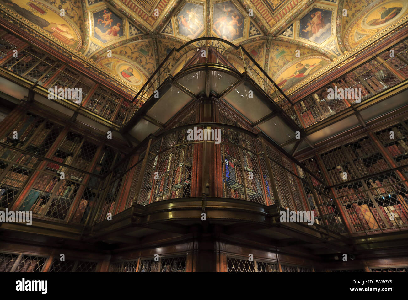 La storica Mr.Morgan Library in Morgan Library & Museum, Manhattan, New York City, Stati Uniti d'America Foto Stock