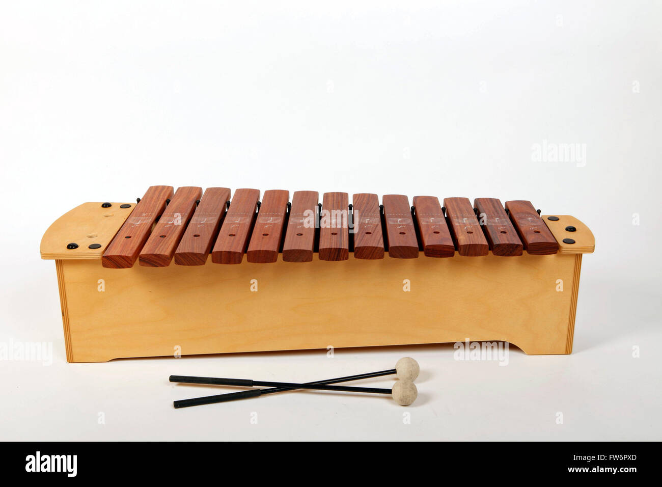 Primaria o scuola Junior Soprano xilofono con bastoni - generico Foto Stock