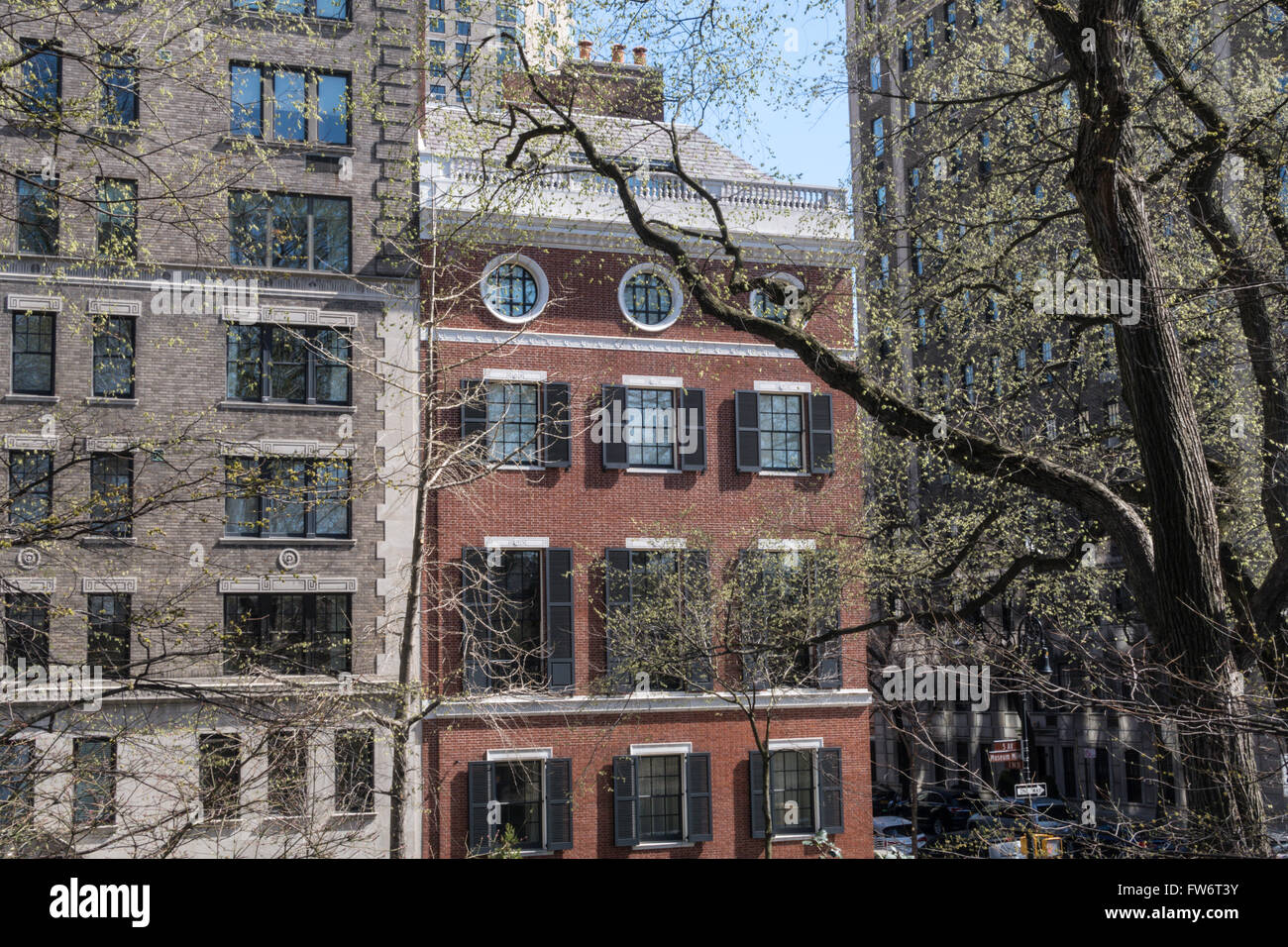 Willard D. Casa diritta, la Quinta Avenue alla 94th Street, New York, Stati Uniti d'America Foto Stock