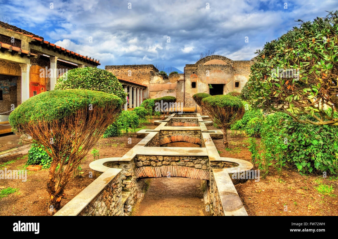 Casa di Julia Felix a Pompei Foto Stock
