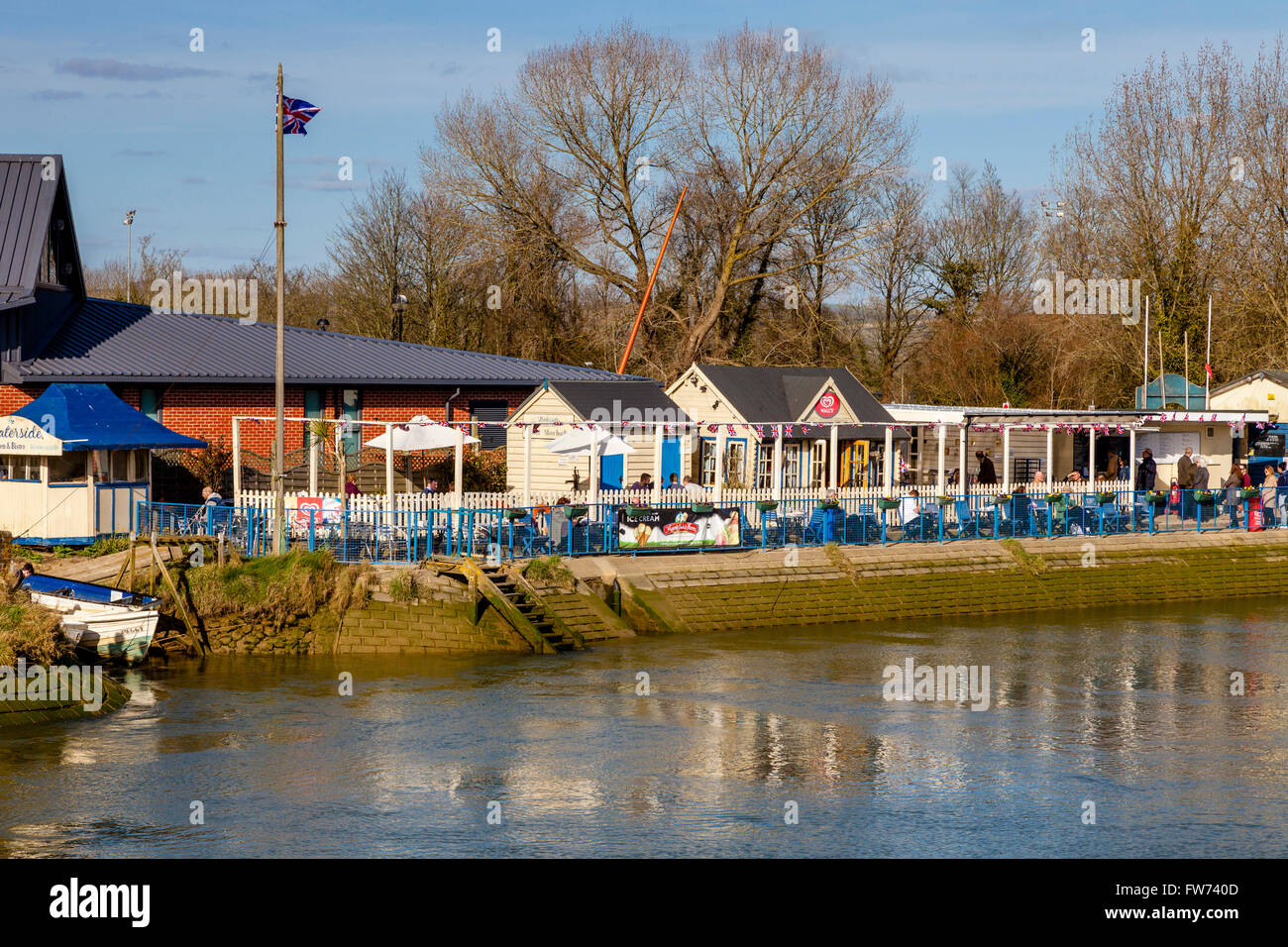 Riverside Cafe, Arundel, West Sussex, Regno Unito Foto Stock