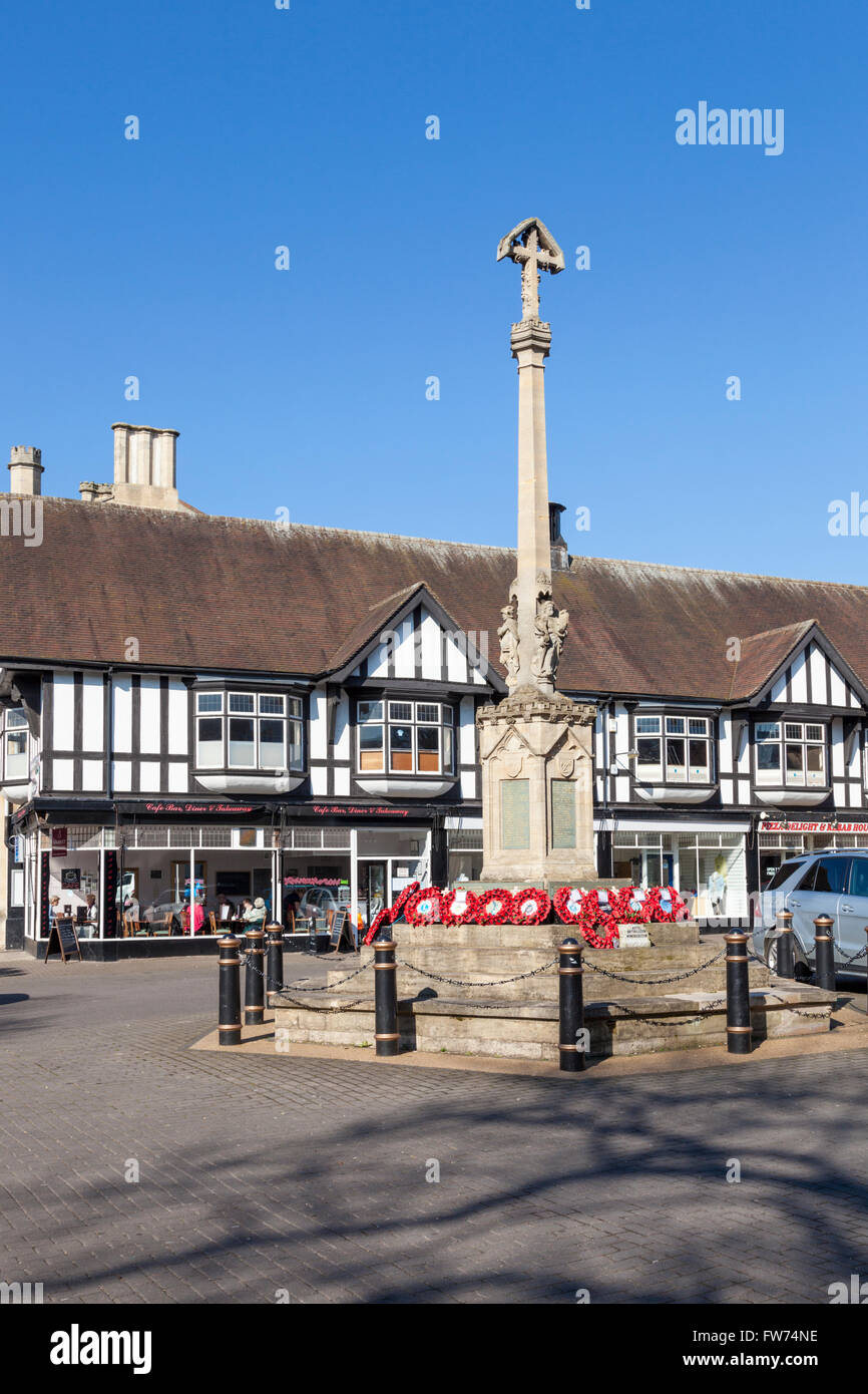 War Memorial, luogo di mercato, Sleaford, Lincolnshire, England, Regno Unito Foto Stock