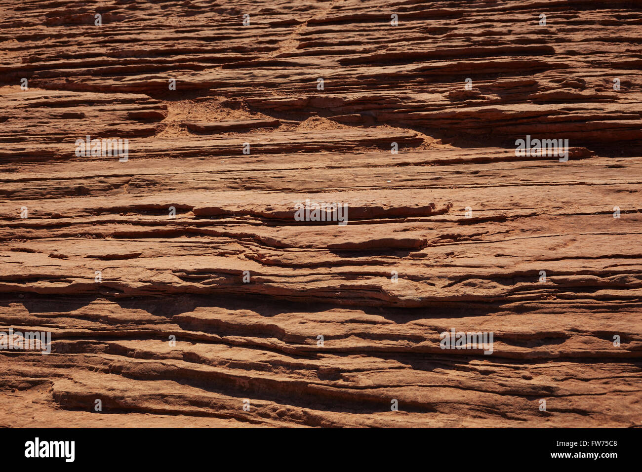 Strati di roccia sedimentaria, Pagina, Arizona, Stati Uniti d'America Foto Stock