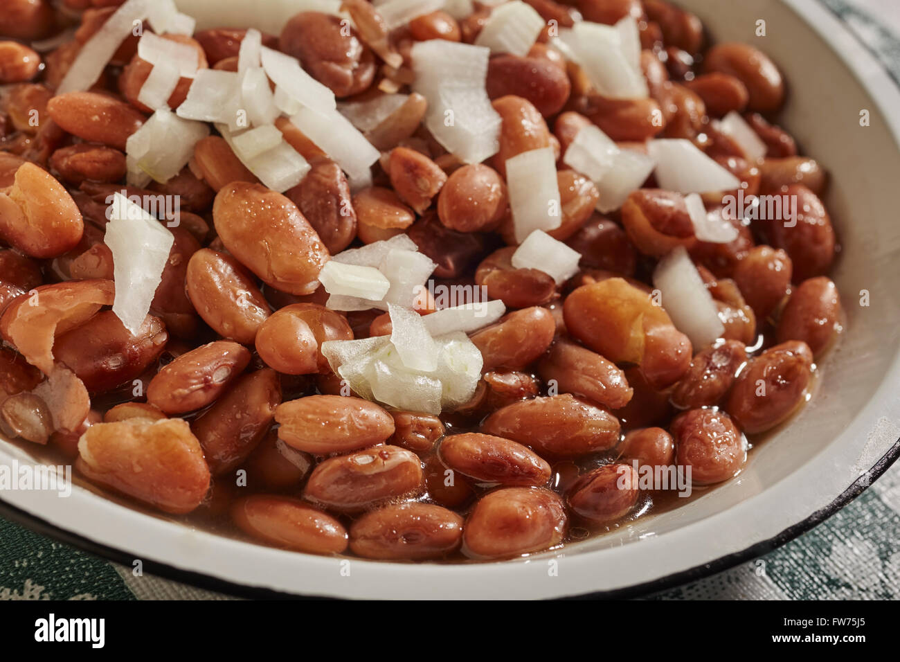 Minestra di fagioli pinto - fagioli cotti in tradizionale stile Kentucky Foto Stock