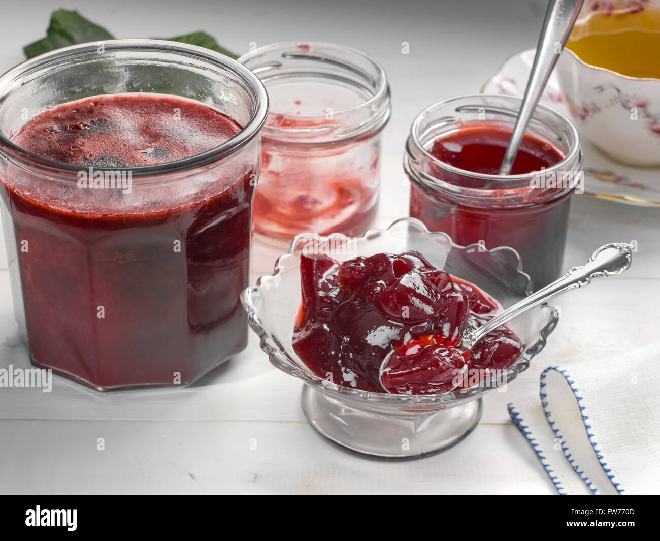 Blackberry jelly Foto Stock