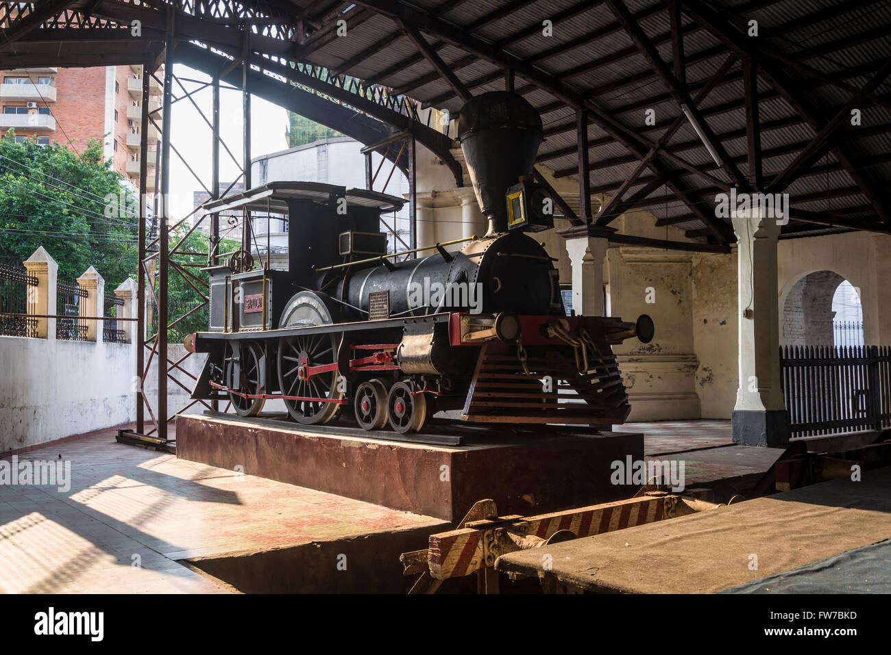 Vecchia Stazione Ferroviaria, ora Ferrocarril Museum, Asunción, Paraguay Foto Stock