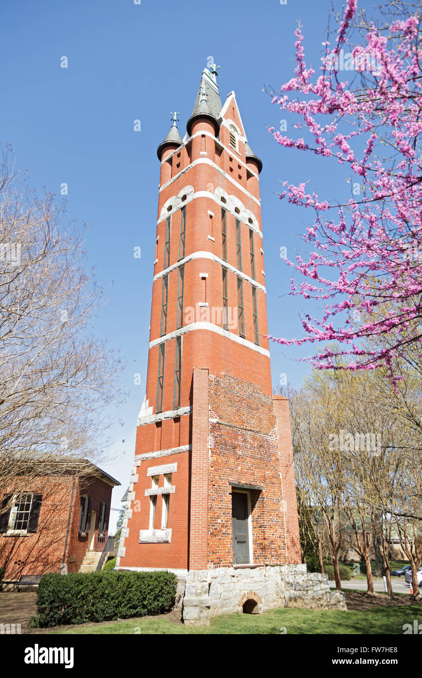 Caratteristico campanile, Salisbury, North Carolina, Stati Uniti d'America. Foto Stock