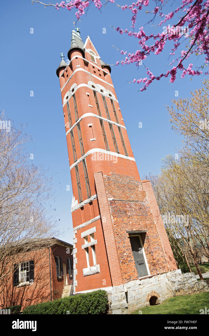 Caratteristico campanile, Salisbury, North Carolina, Stati Uniti d'America. Foto Stock