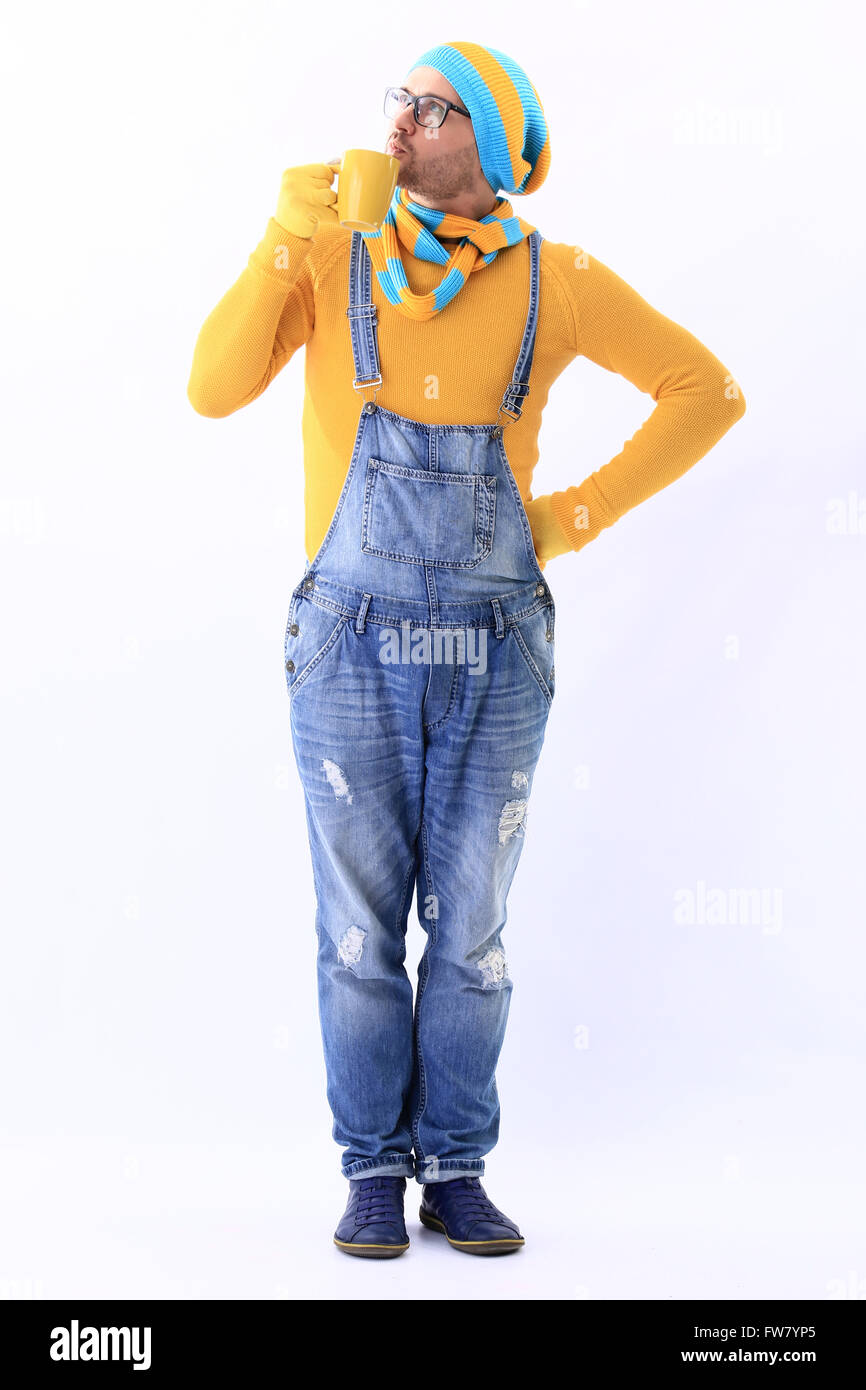 Yellow overalls immagini e fotografie stock ad alta risoluzione - Alamy