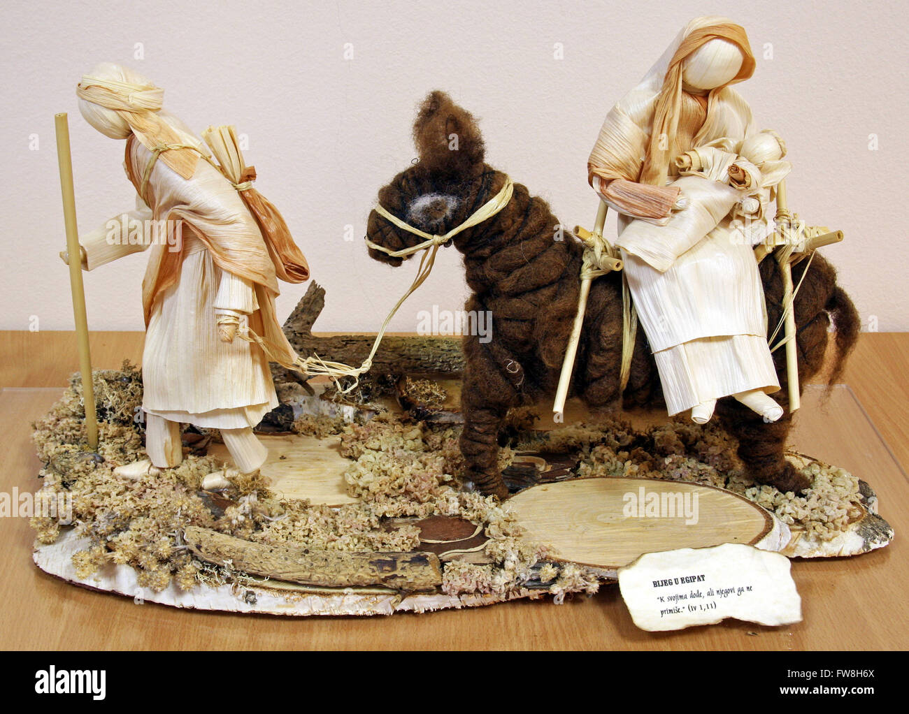 Arte di Monache e monaci,expo,3,Zagabria 2016. Foto Stock