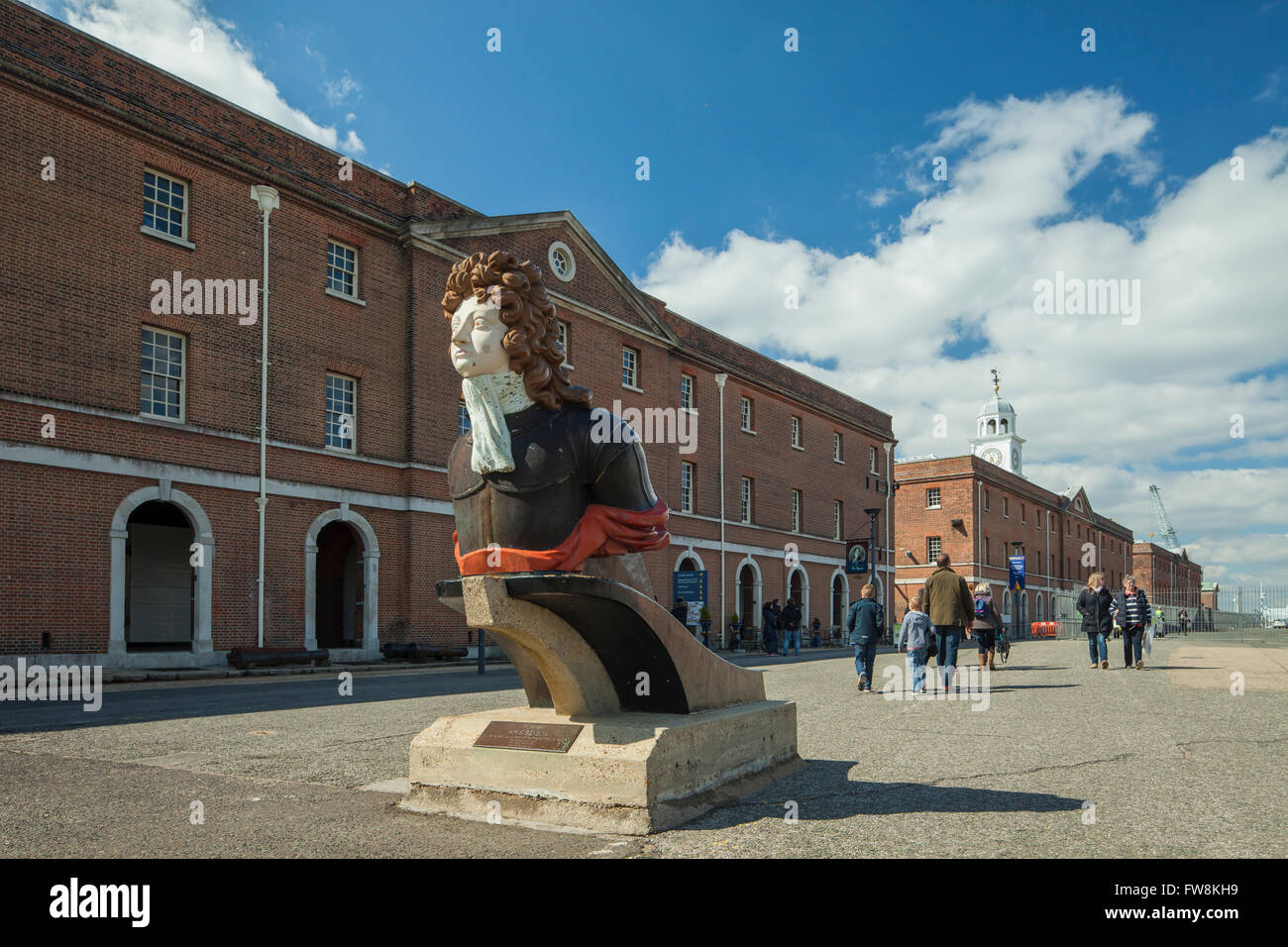 Polena in Portsmouth Historic Dockyard. Foto Stock