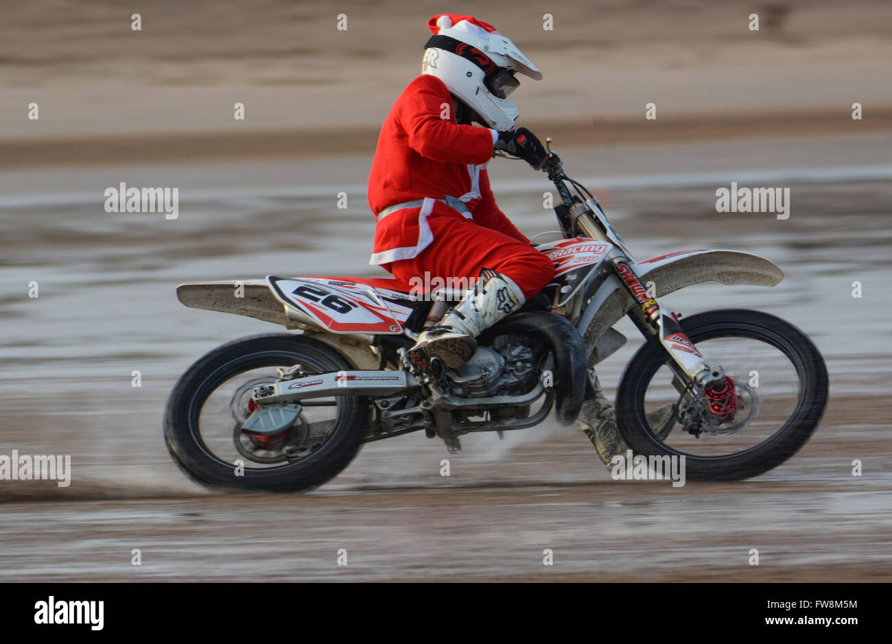 Spiaggia Mablethorpe Racing Foto Stock