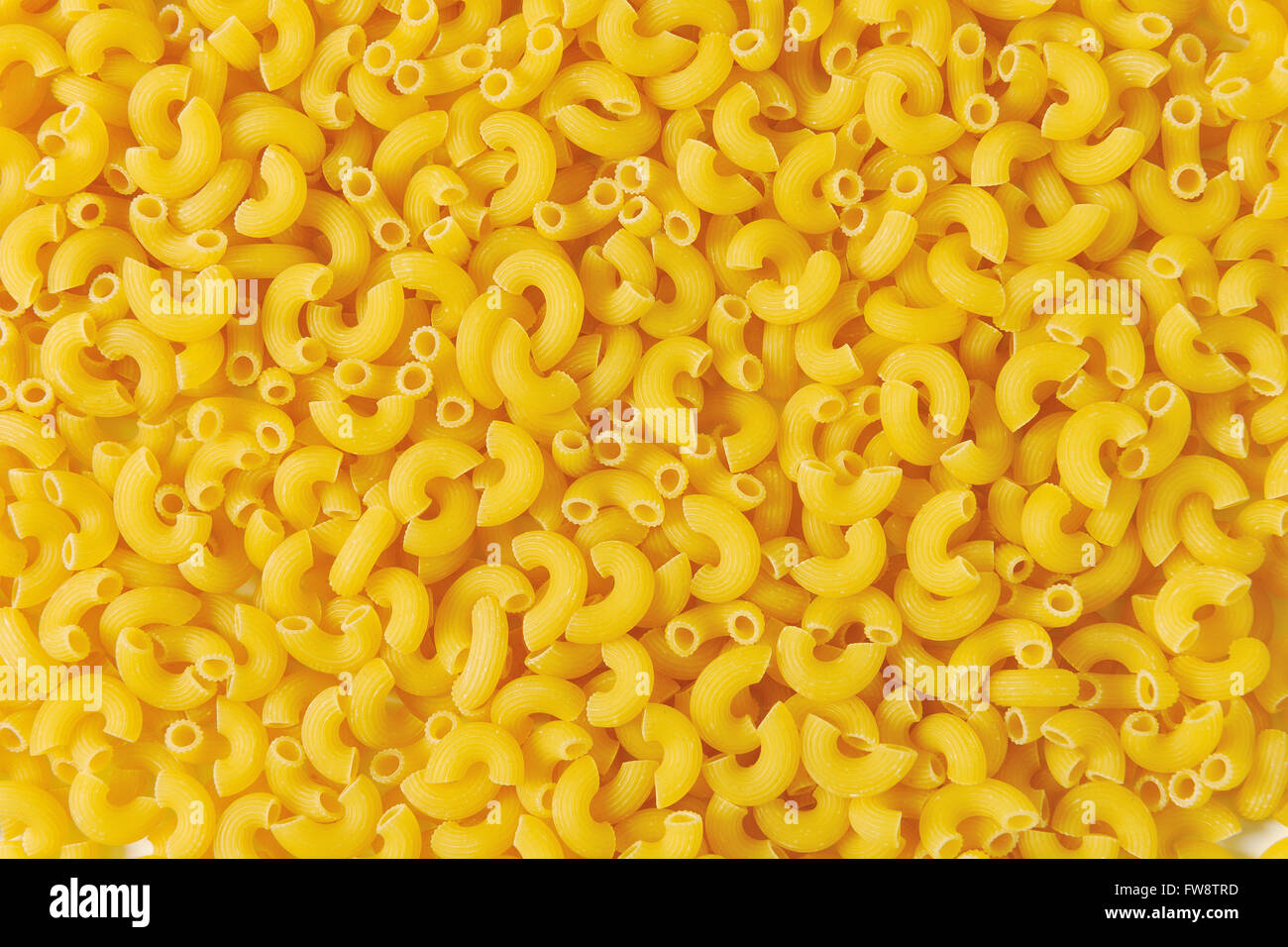 Telaio completo di maccheroni essiccato Foto Stock