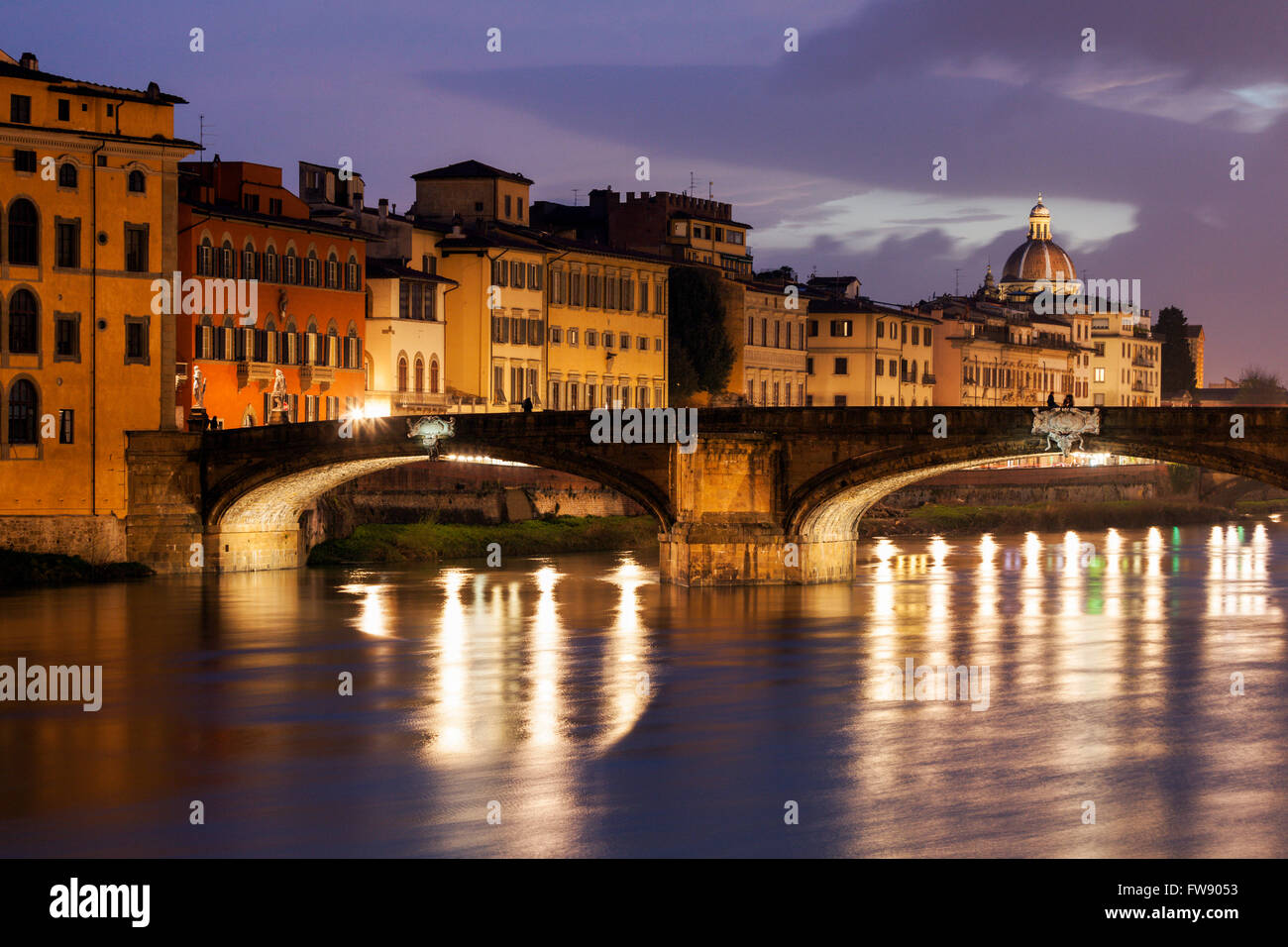 Santa Trinità ponte di Firenze Foto Stock