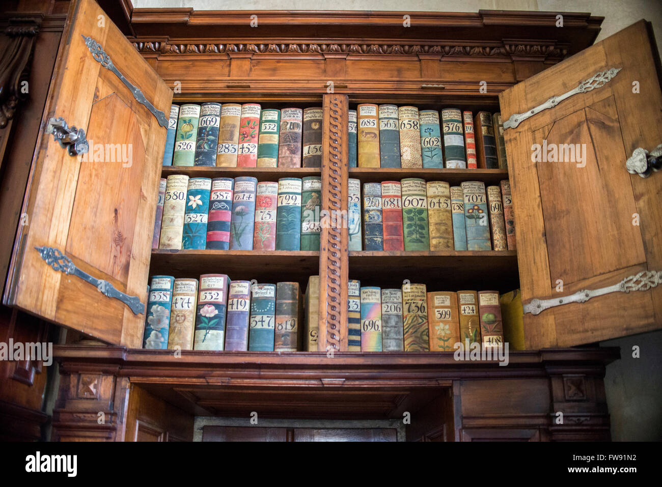 Praga, 18 Marzo : molto vecchi libri nella cattedrale di San Vito (Castello di Praga) il 18 marzo 2016 a Praga - Repubblica Ceca Foto Stock