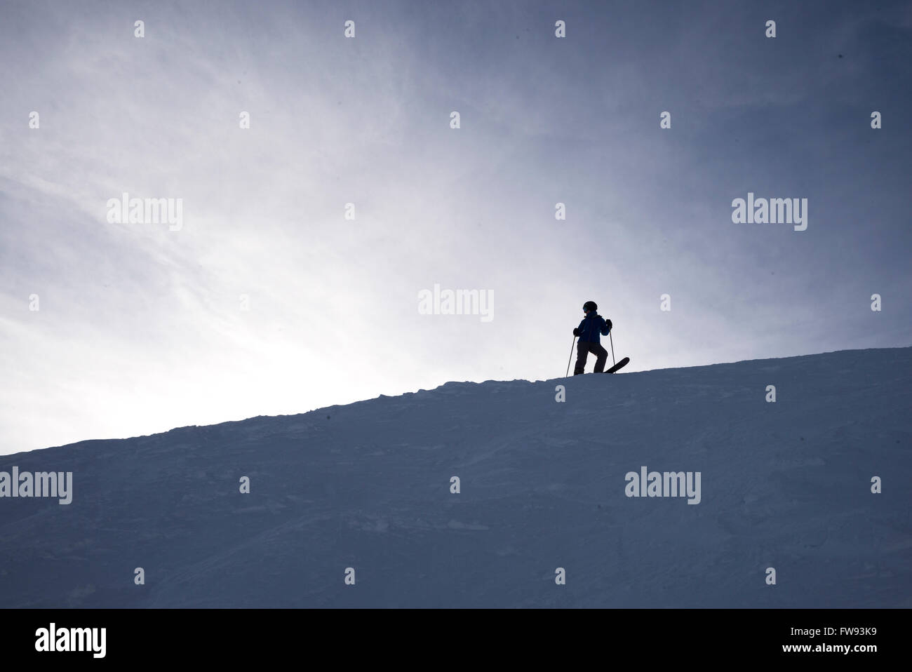 Sci turistico, Kicking Horse Mountain Resort, Golden, British Columbia, Canada Foto Stock